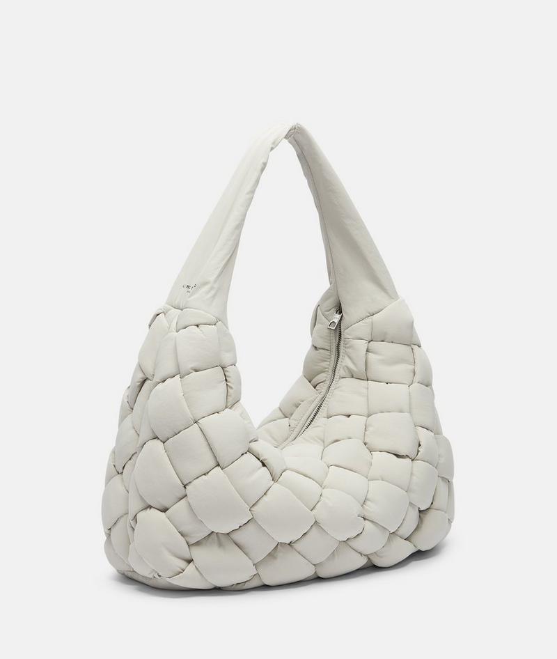 Liebeskind Herren Nylon Bo Hobo L - Hellgrau