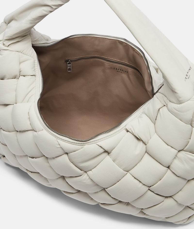 Liebeskind Herren Nylon Bo Hobo L - Hellgrau