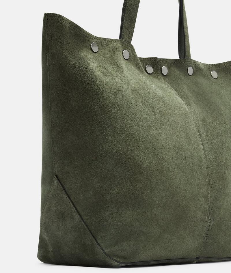 Liebeskind Herren Rive Shopper L - Olivgrün