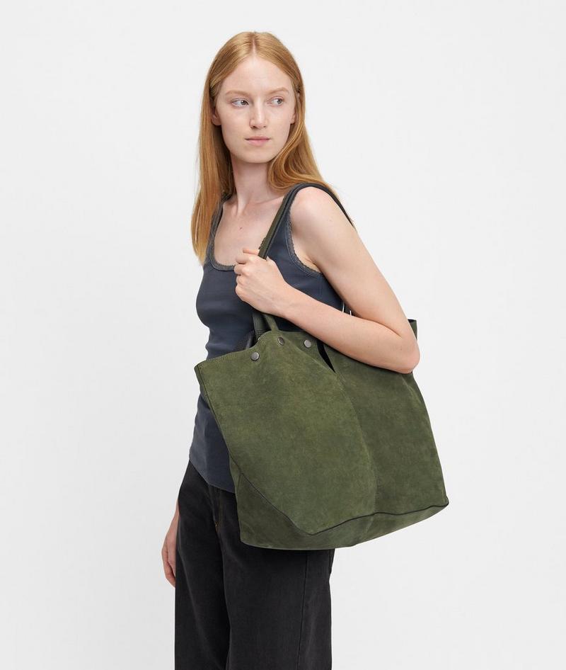 Liebeskind Herren Rive Shopper L - Olivgrün