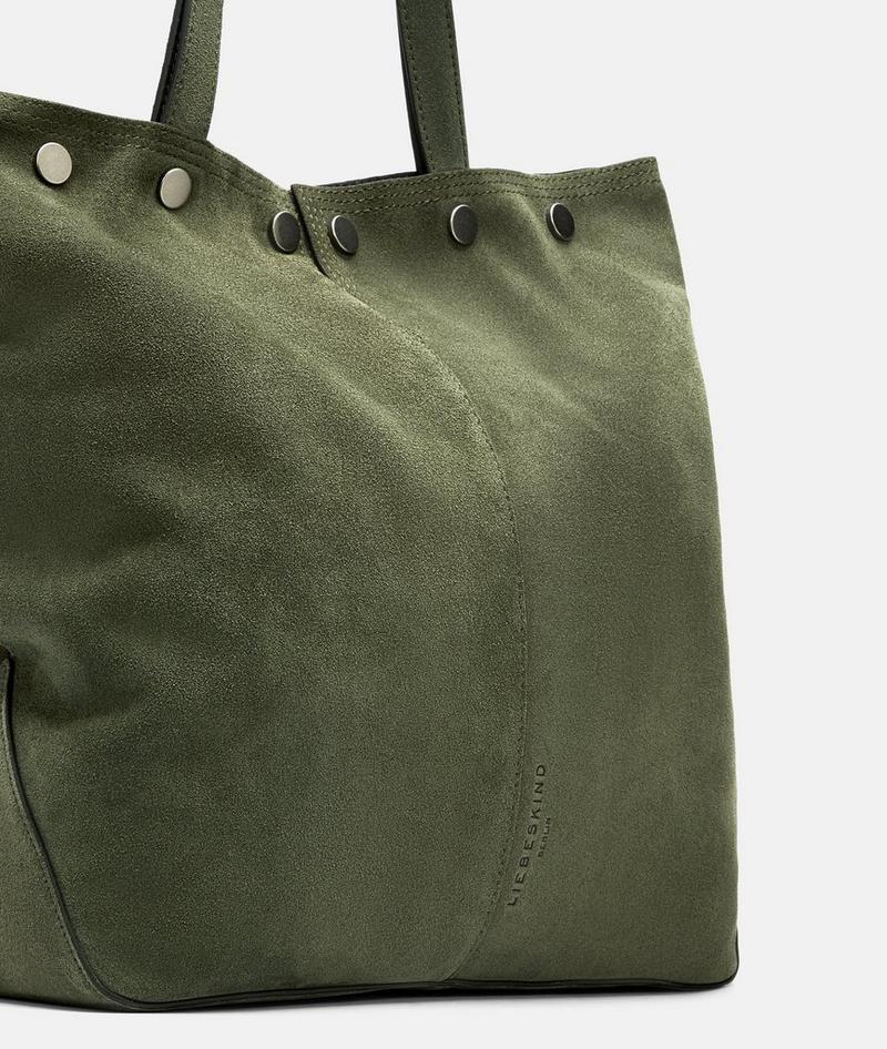 Liebeskind Herren Rive Tote L - Olivgrün