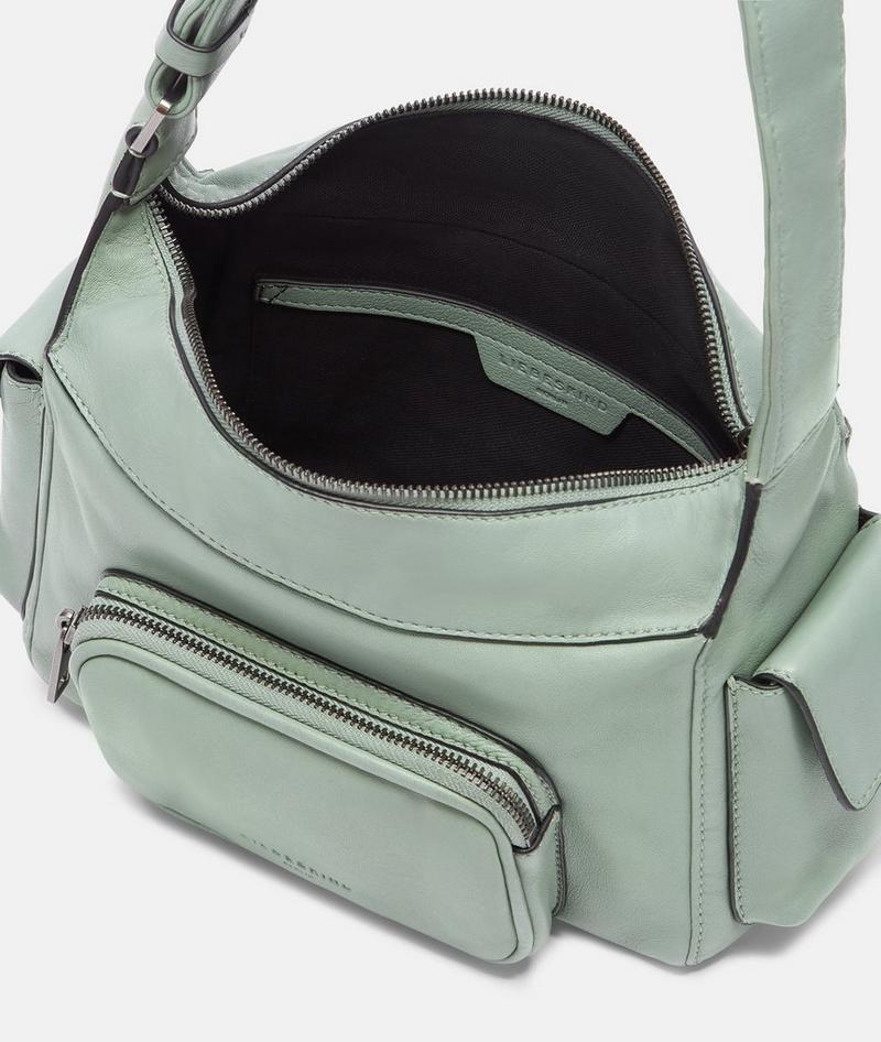 Liebeskind Herren Lila Crossbody S - Dunkles Salbeigrün