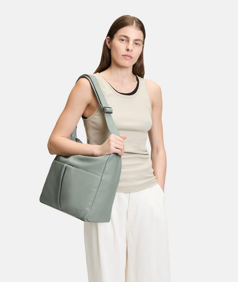 Liebeskind Herren Hera Hobo M - Dunkles Salbeigrün