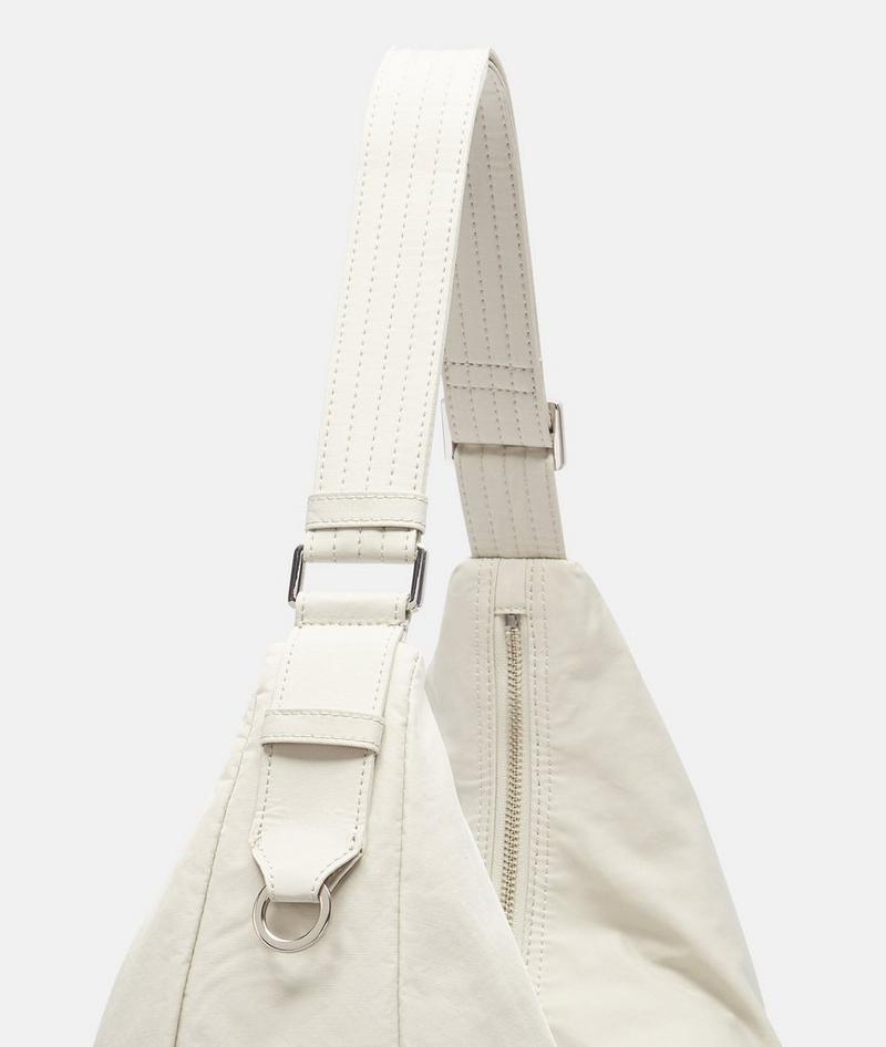 Liebeskind Herren Nylon Moon Hobo M - Creme