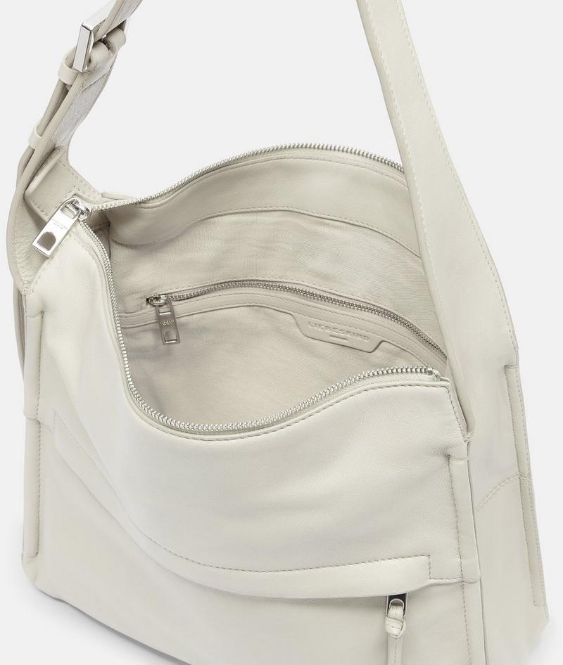 Liebeskind Herren Sky Hobo M - Creme