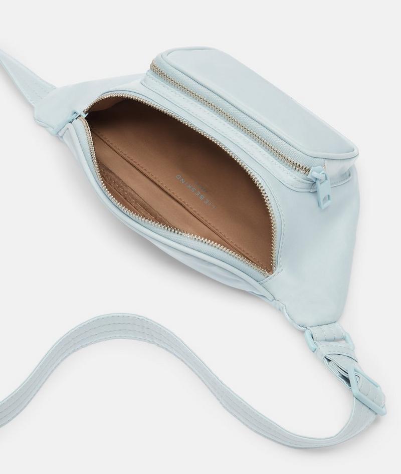 Liebeskind Herren Nylon Lila Belt-bag M - Hellblau