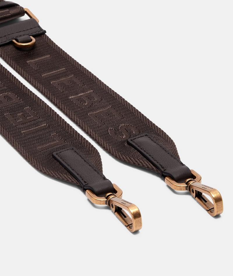 Liebeskind Herren Schultergurt Mit Logo - Mokka