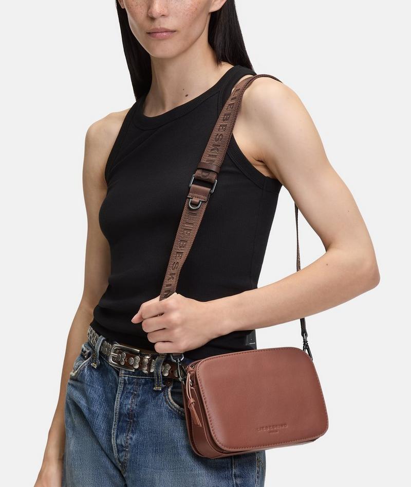 Liebeskind Herren Schultergurt Mit Logo - Zimt