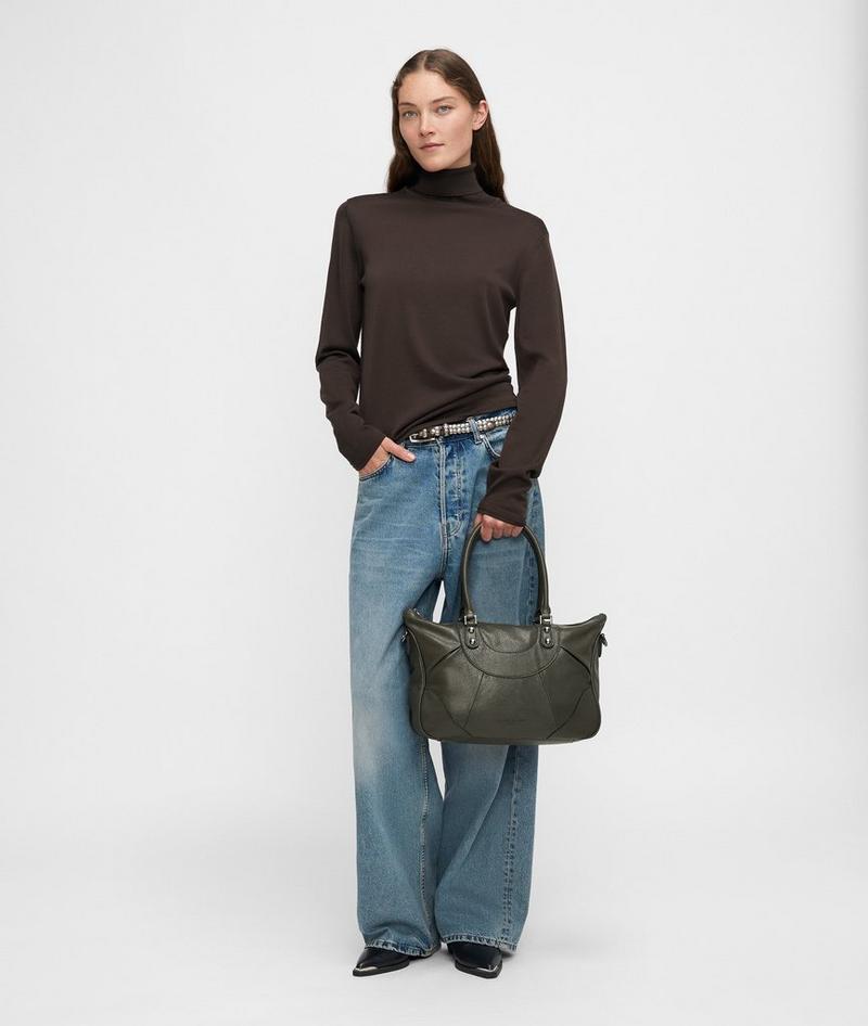 Liebeskind Herren Archive Esther Satchel M - Olivgrün