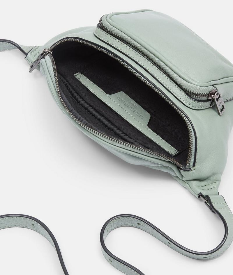 Liebeskind Herren Lila Belt-bag M - Dunkles Salbeigrün