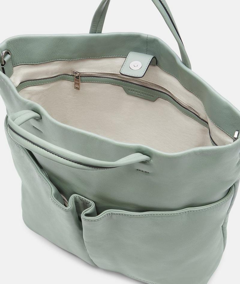 Liebeskind Herren Hera Tote L - Dunkles Salbeigrün