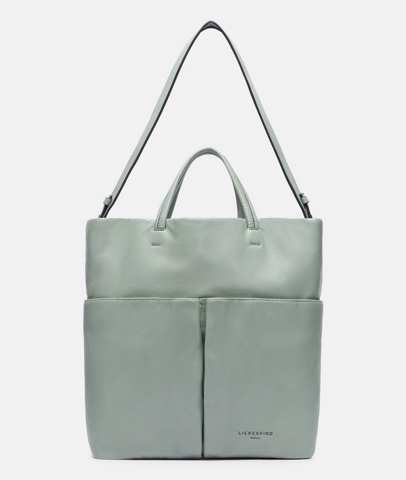 Liebeskind Herren Hera Tote L - Dunkles Salbeigrün