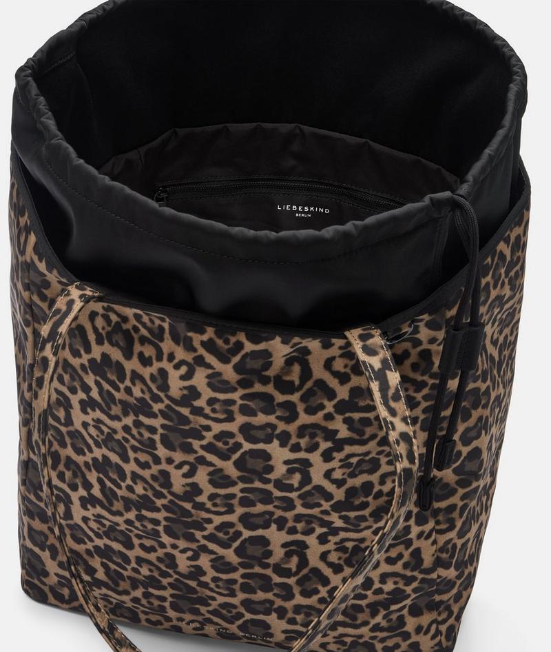 Liebeskind Herren Nylon Suri Shopper L - Sandfarben