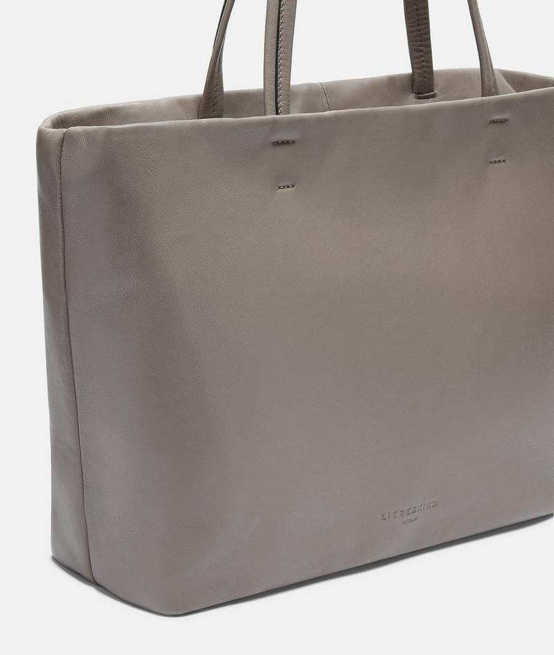 Liebeskind Herren Hera Shopper L - Steingrau