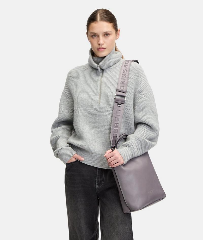 Liebeskind Herren Schultergurt Mit Logo - Lavendel