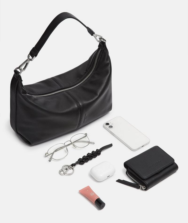 Liebeskind Herren Paris Hobo S - Schwarz