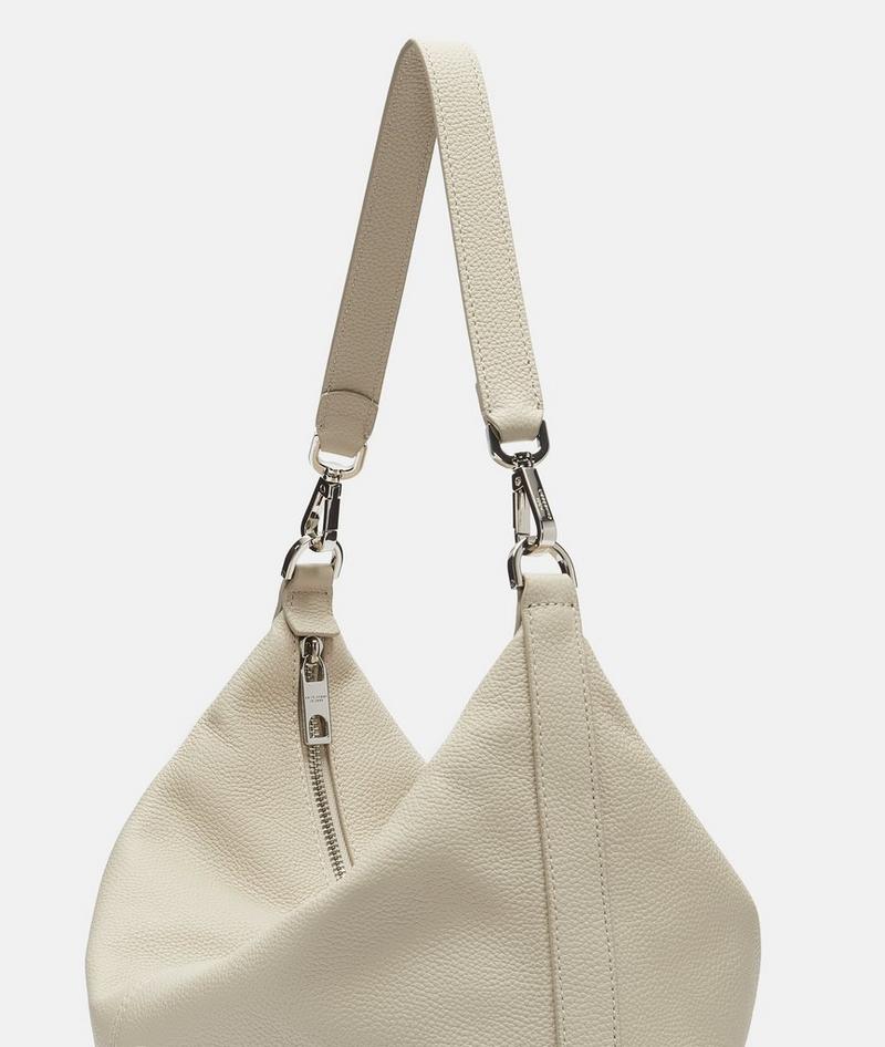 Liebeskind Herren Paris Hobo M - Creme