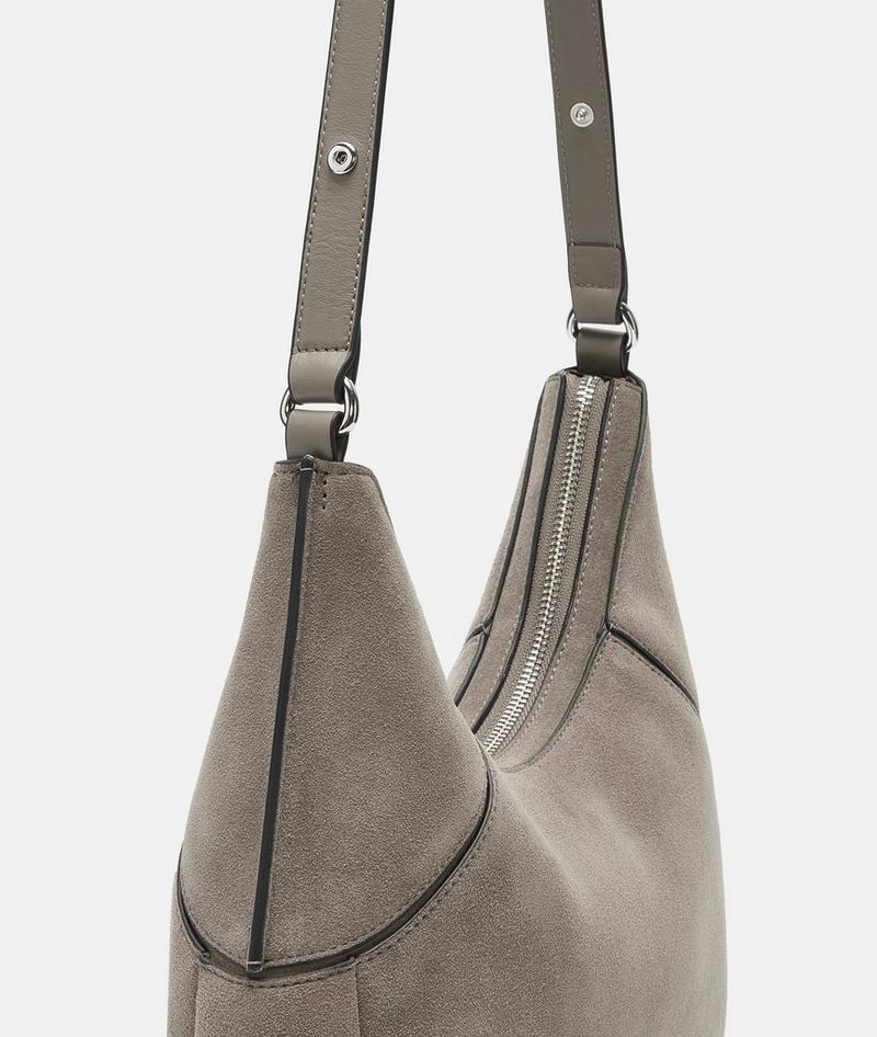 Liebeskind Herren Lilly Hobo S - Steingrau