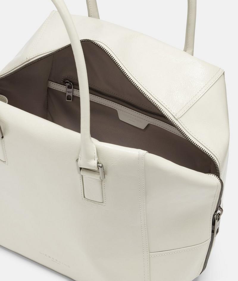 Liebeskind Herren Archive Kayla Satchel M - Creme