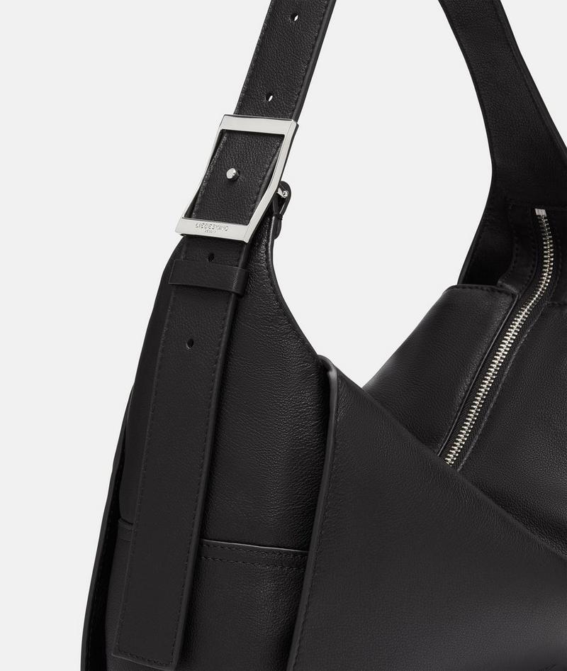 Liebeskind Herren Lou Hobo M - Schwarz