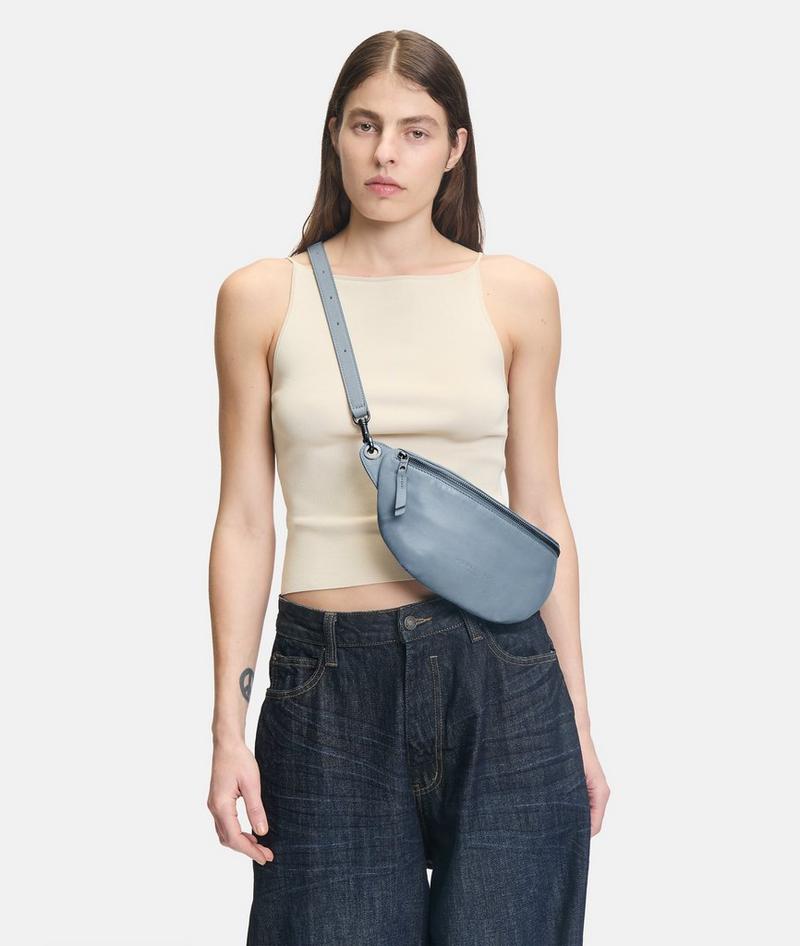 Liebeskind Herren Tavia Belt-bag M - Blassblau