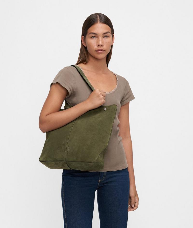 Liebeskind Herren Rive Tote L - Olivgrün