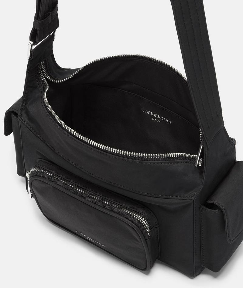 Liebeskind Herren Nylon Lila Crossbody S - Schwarz