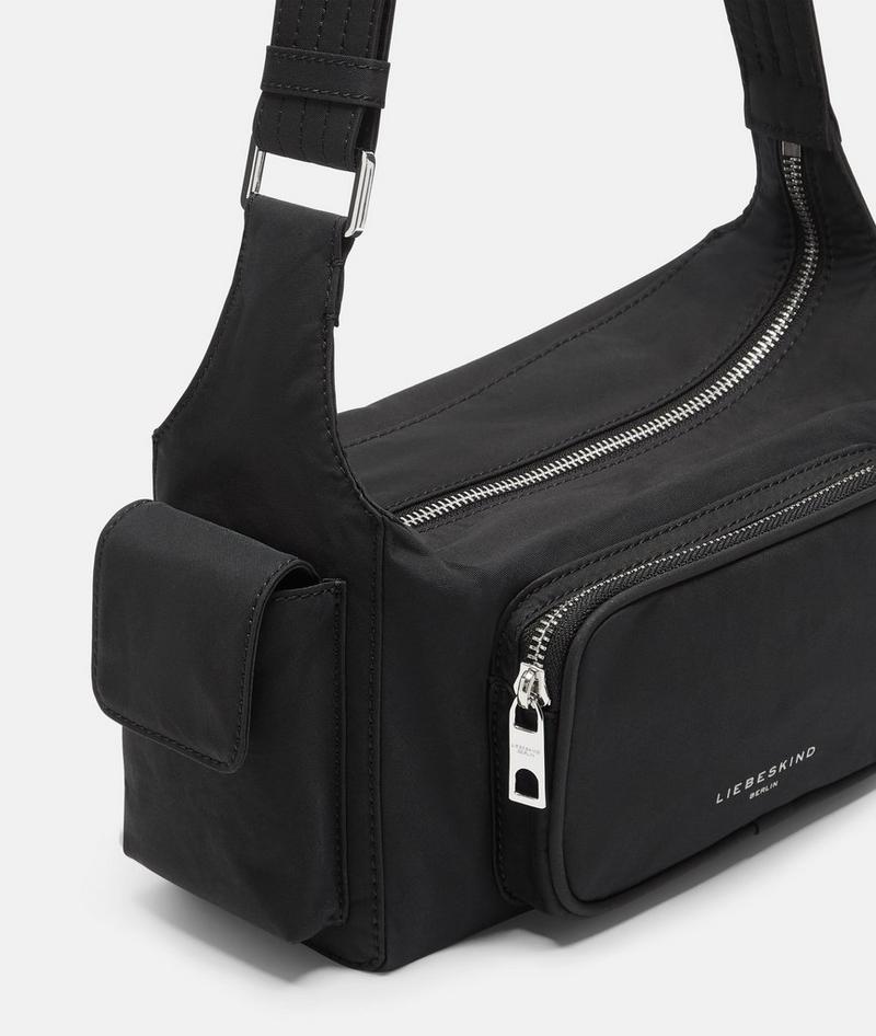 Liebeskind Herren Nylon Lila Crossbody S - Schwarz