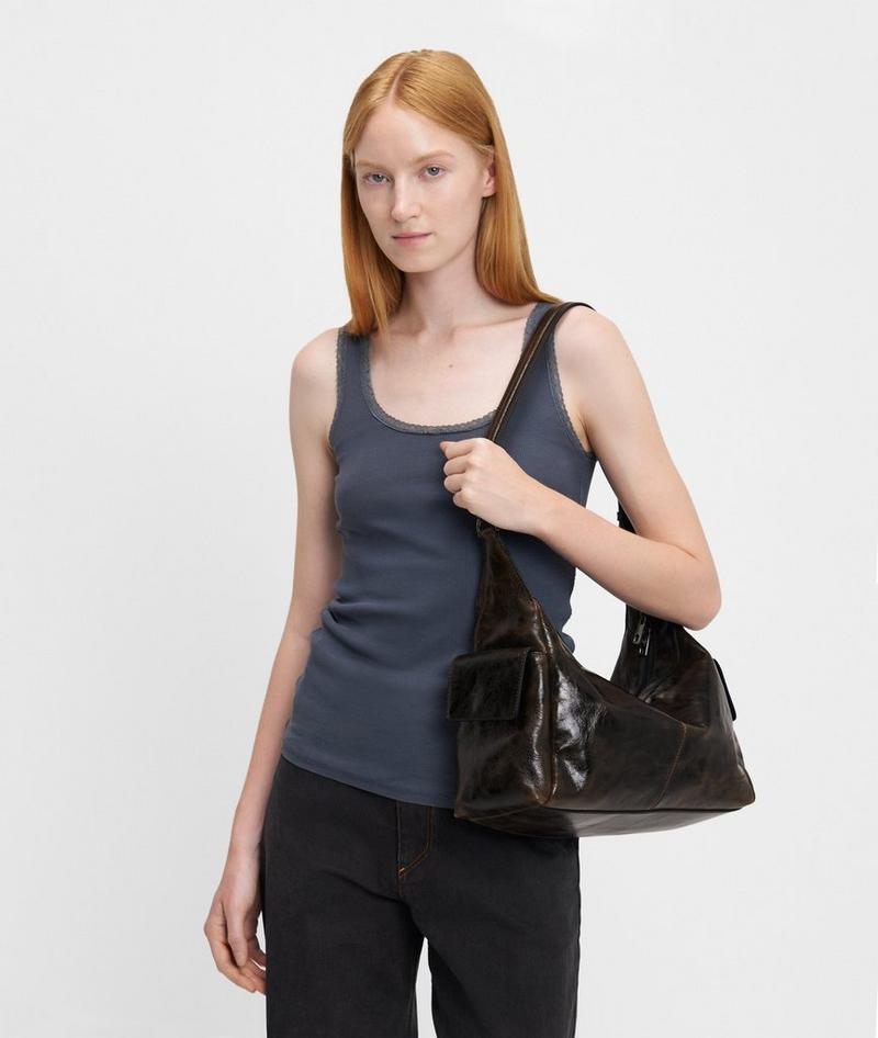 Liebeskind Herren Parker Hobo M - Dunkelbraun