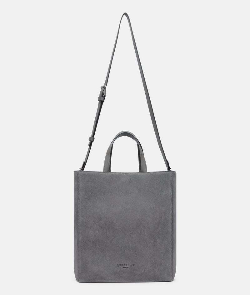Liebeskind Herren Paper Bag M - Grau Meliert