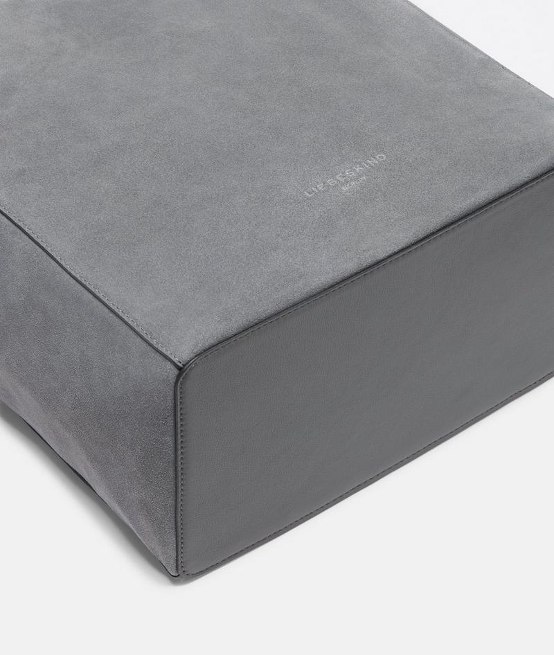 Liebeskind Herren Paper Bag M - Grau Meliert