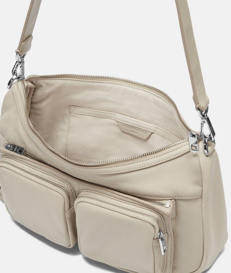 Liebeskind Herren Maia Hobo M - Creme
