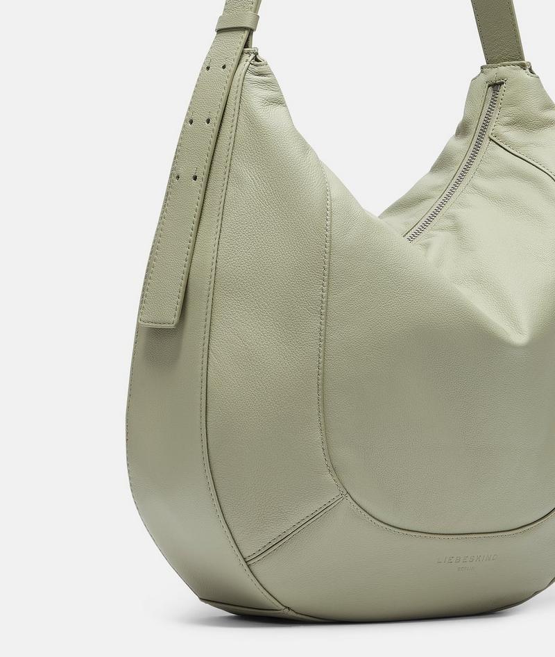 Liebeskind Herren Alma Hobo L - Helles Olivgrün