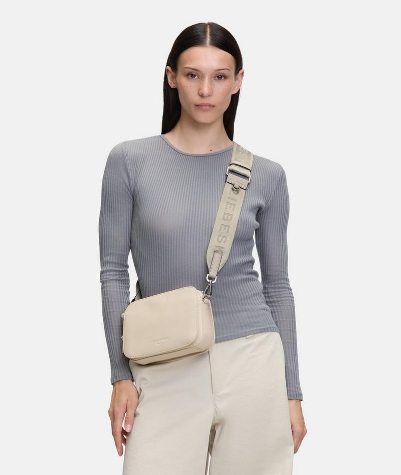 Liebeskind Herren Schultergurt Mit Logo - Creme