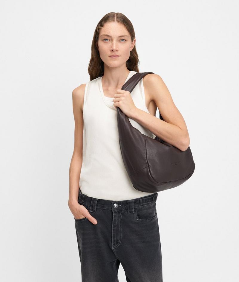 Liebeskind Herren Farrah Hobo M - Mokka