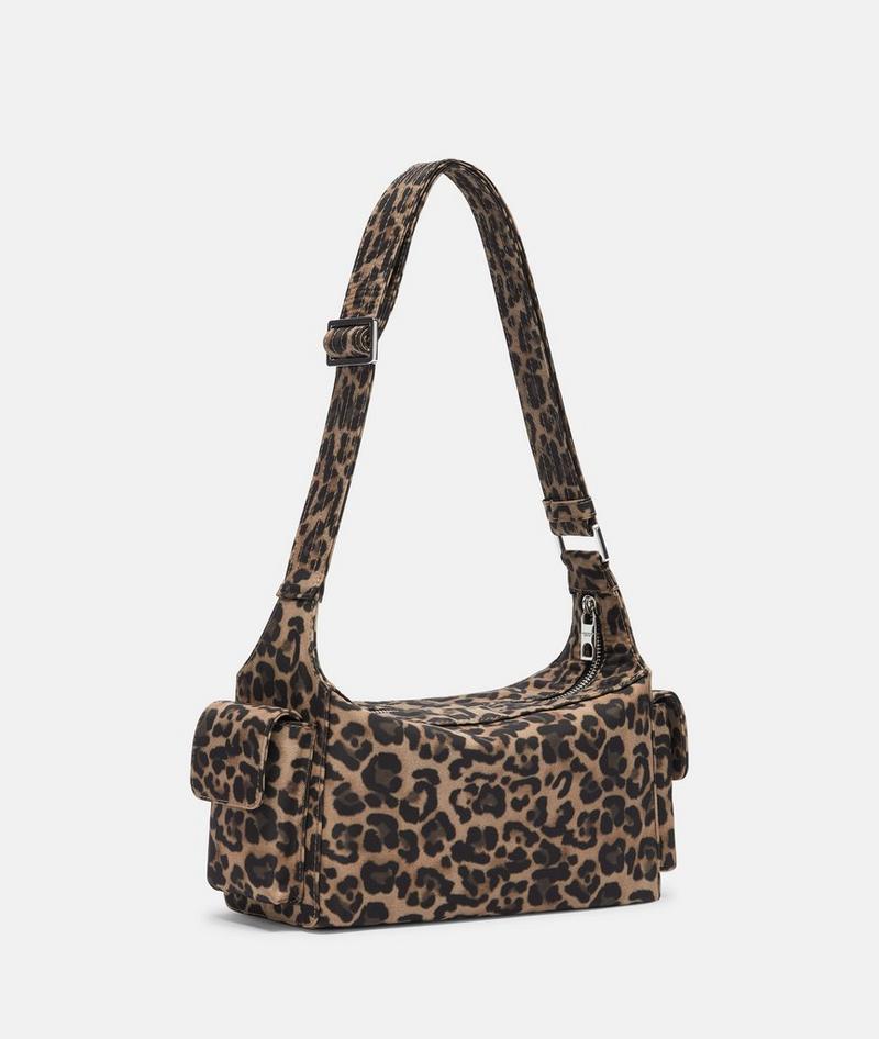 Liebeskind Herren Nylon Lila Crossbody S - Sandfarben