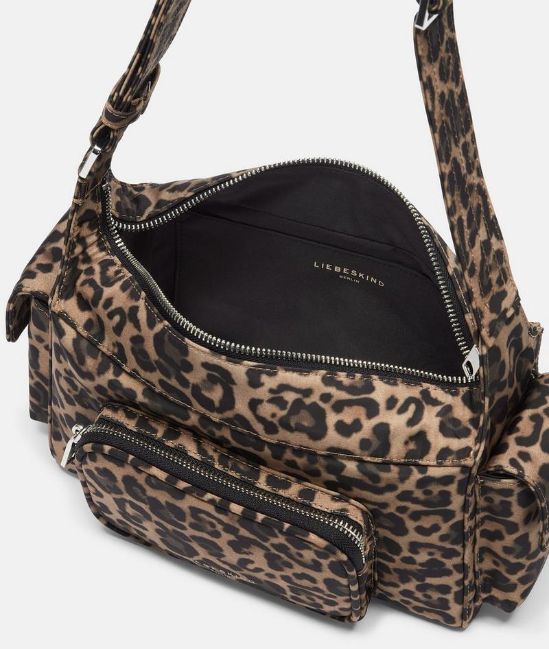 Liebeskind Herren Nylon Lila Crossbody S - Sandfarben