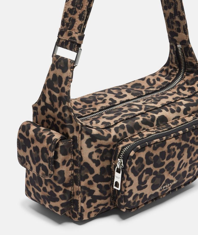 Liebeskind Herren Nylon Lila Crossbody S - Sandfarben