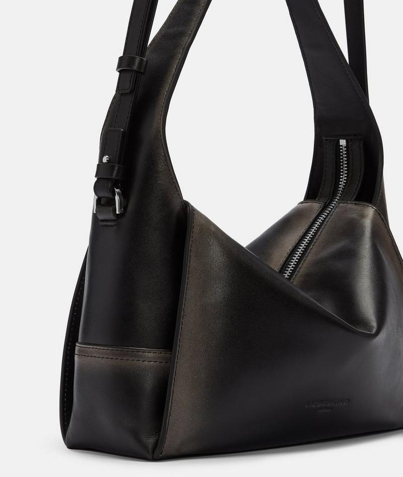 Liebeskind Herren Lou Hobo S - Schwarz