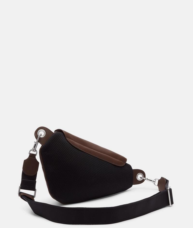 Liebeskind Herren Oval Belt-bag S - Dunkelbraun