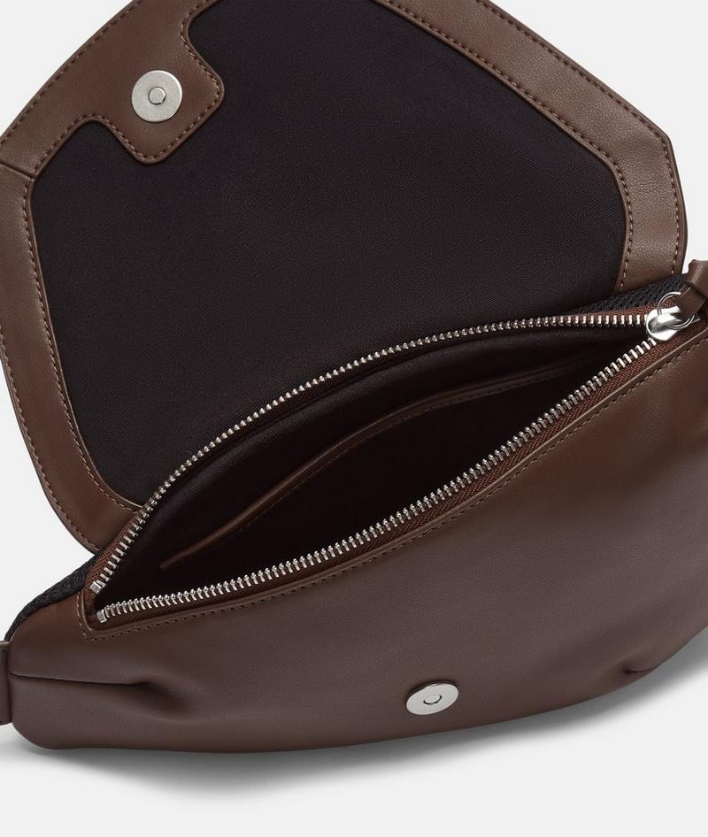 Liebeskind Herren Oval Belt-bag S - Dunkelbraun