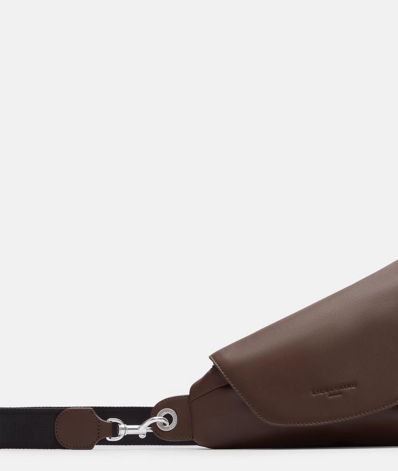 Liebeskind Herren Oval Belt-bag S - Dunkelbraun