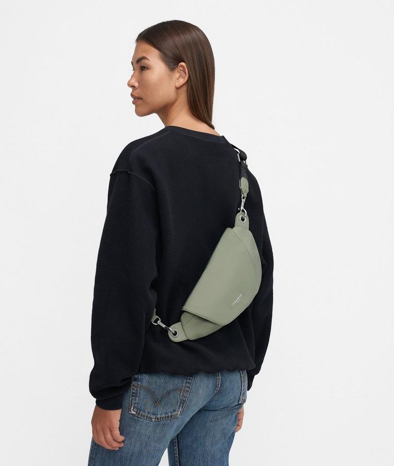 Liebeskind Herren Oval Belt-bag S - Helles Olivgrün