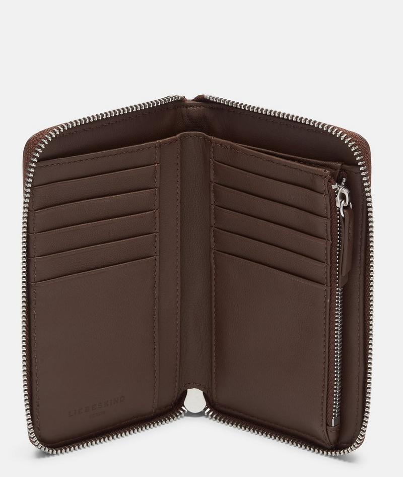 Liebeskind Herren Frieda Geldbörse M - Dunkelbraun