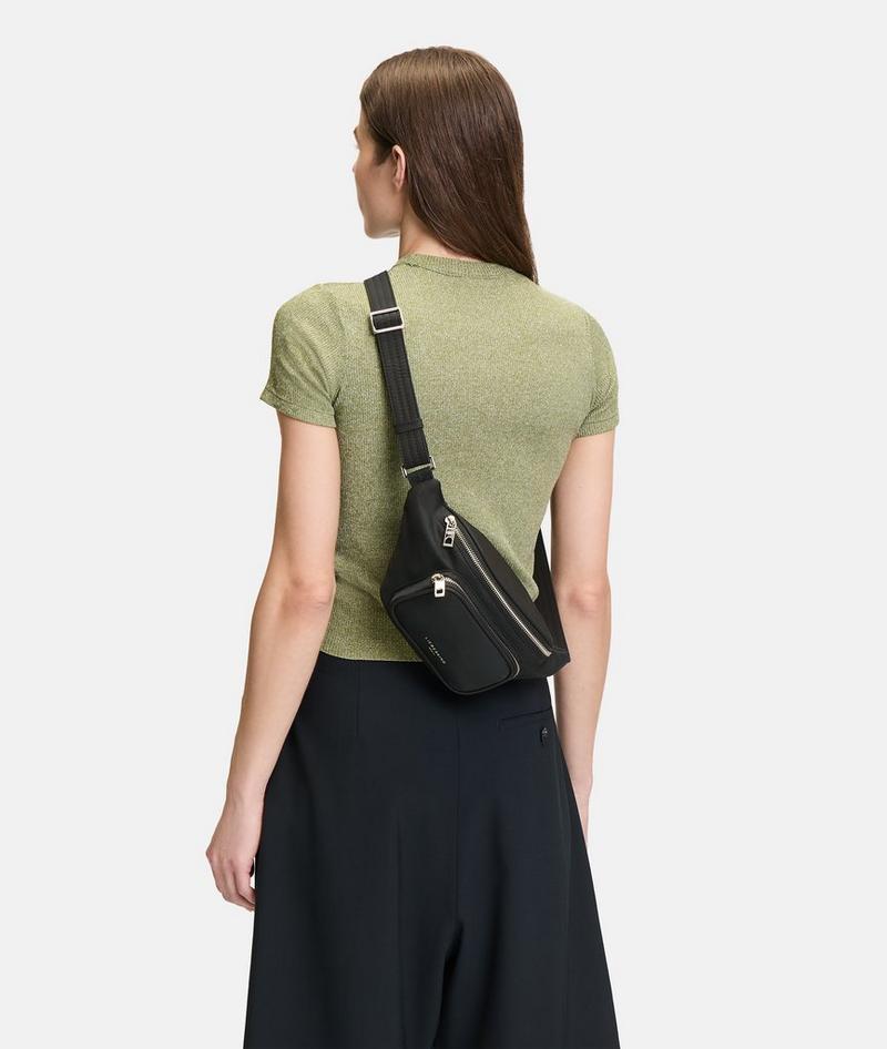 Liebeskind Herren Nylon Lila Belt-bag M - Schwarz