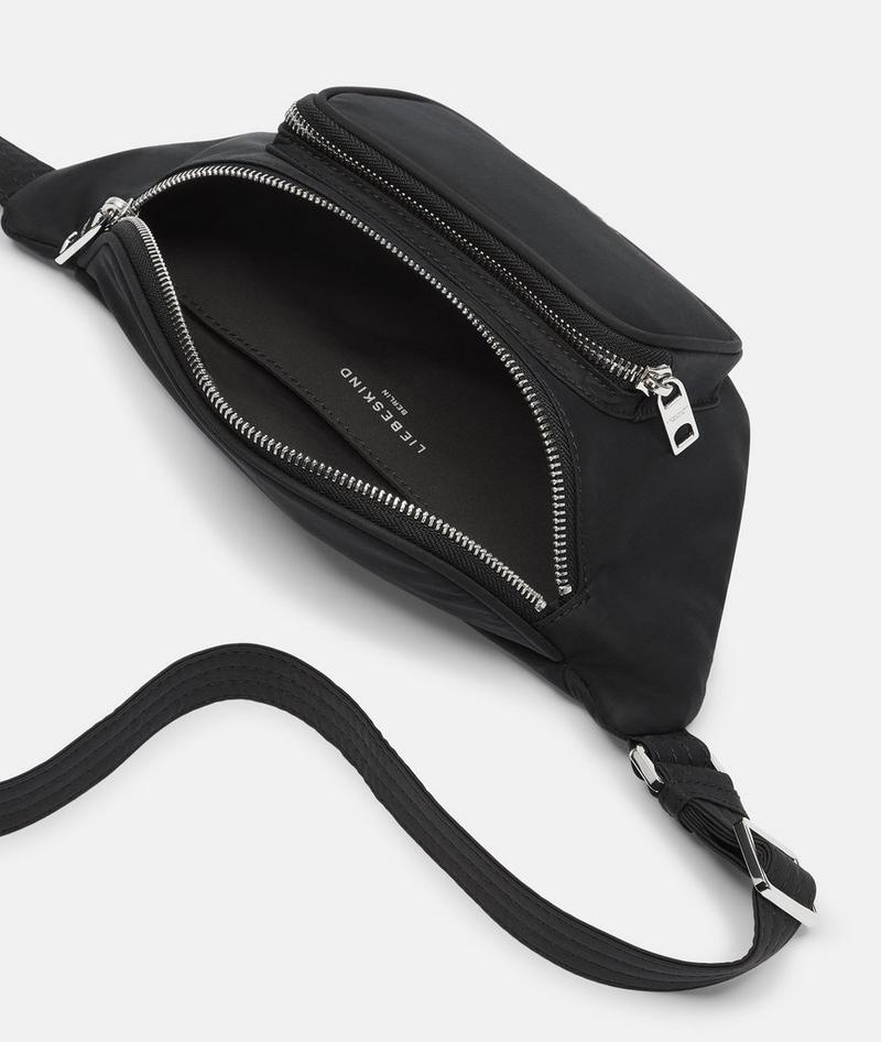 Liebeskind Herren Nylon Lila Belt-bag M - Schwarz
