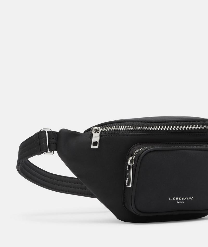 Liebeskind Herren Nylon Lila Belt-bag M - Schwarz