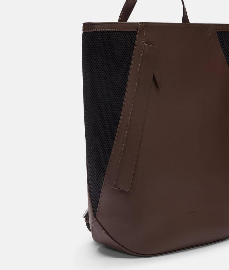 Liebeskind Herren Oval Backpack L - Dunkelbraun