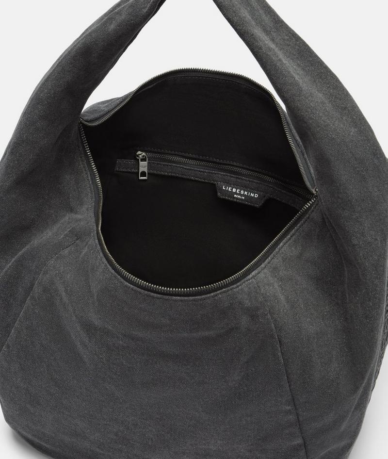 Liebeskind Herren Farrah Hobo L - Schwarz