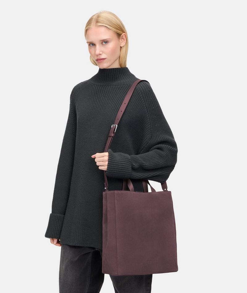 Liebeskind Herren Paper Bag M - Bordeaux